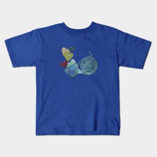 French Horn Kids T-Shirt